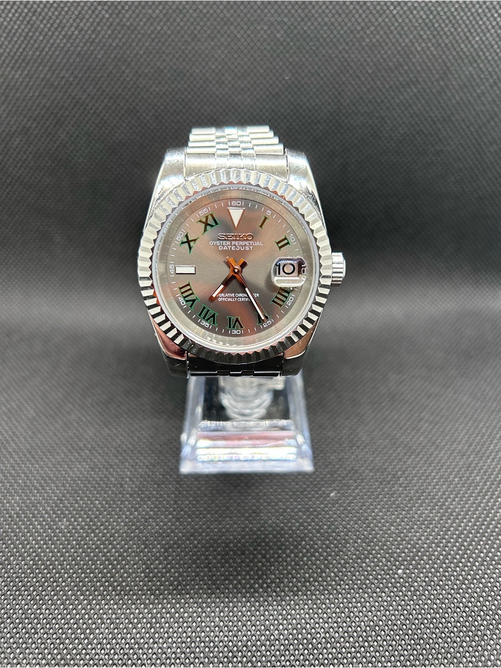 Seiko Silver Watch with Wimbledon Mod